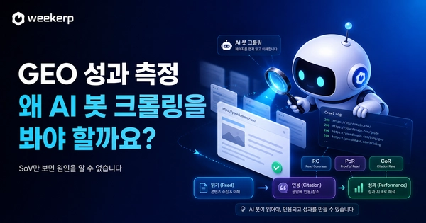 GEO 성과 측정, 봇 크롤링을 봐야하는 이유