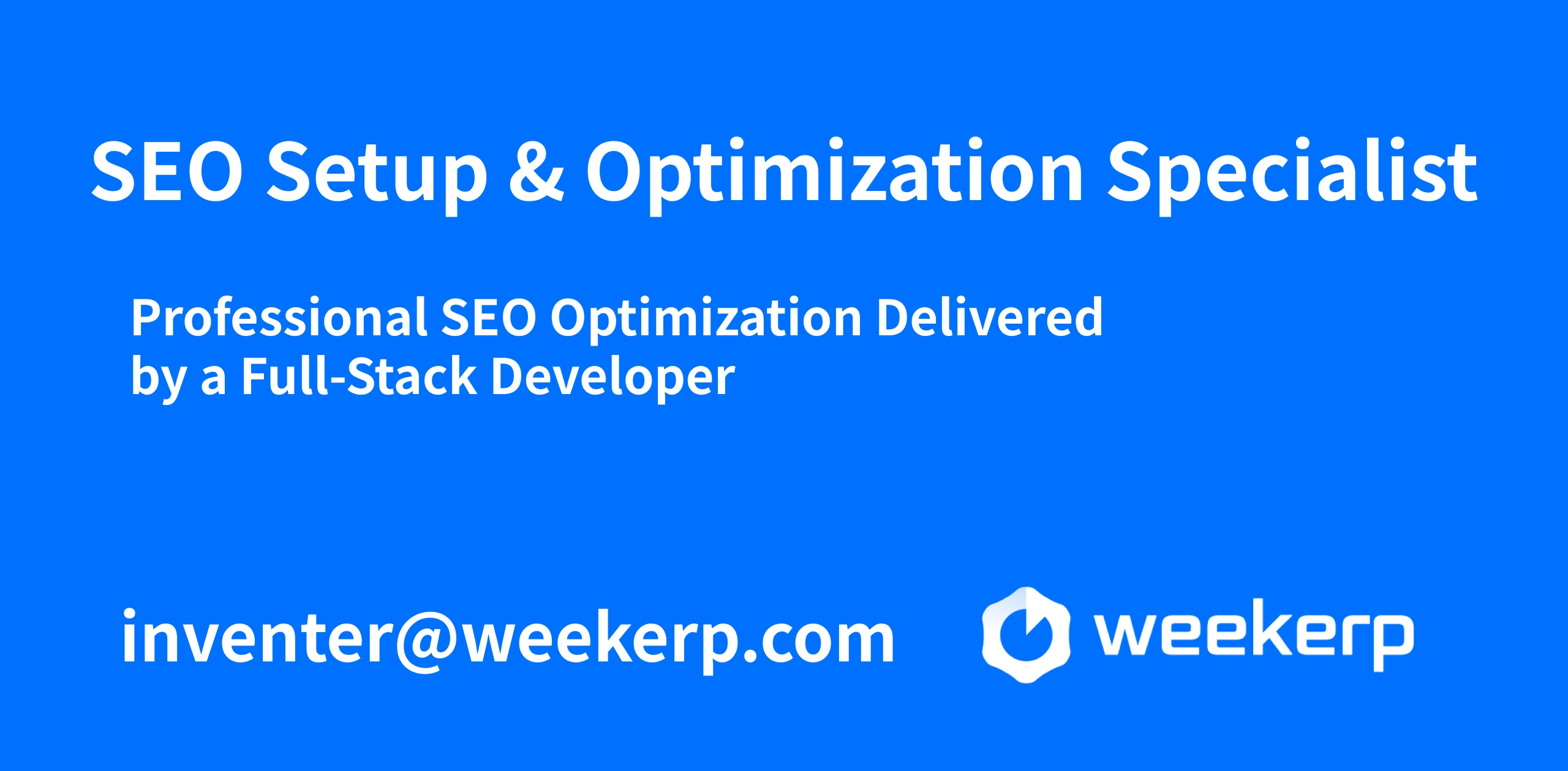 SEO Service & Google Search Optimization | Weekerp